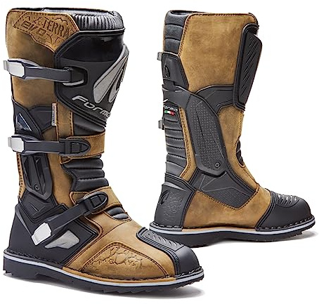 Forma Bottes Moto Terra Evo WP Homologuee CE Marron T42
