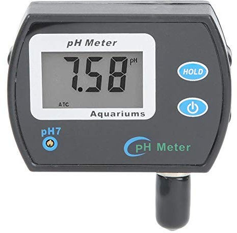 Testeur de pH, test de la qualité de l’eau par mètre numérique LCD pour la piscine des aquariums (prise UE 220V)