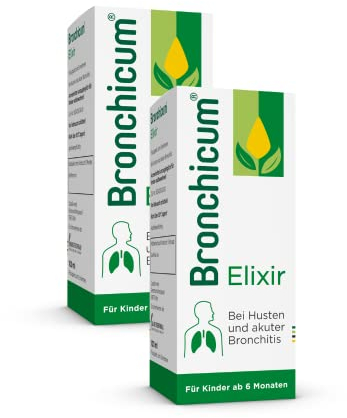 Bronchicum Elixir | Hustensaft mit Thymian & Primel bei akuter Bronchitis und Husten | Schleimlösender und beruhigender Erkältungssaft | geeignet für Säuglinge ab 6 Monaten | Sparset mit 2 x 100 ml