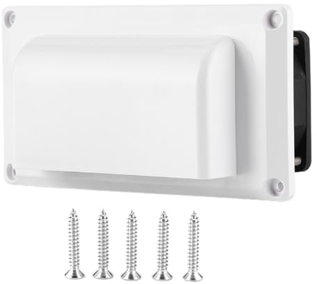 TKSE Ventilador de Ventilación Lateral, 12V 25W Ventilador de Escape de Ventilación Lateral para Caravana Autocaravana Remolque Barco Yate Marino