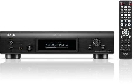 Denon Lettore audio digitale DNP-2000NE, audio multi-room wireless, elaborazione Ultra AL32, HEOS integrato, configurazione Quad DAC, supporta AirPlay 2, Alexa e Siri Voice Control, nero