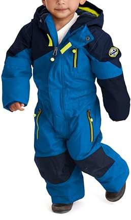 Killtec Kesley Mini Skioverall/Schneeanzug mit Kapuze und Schneefang, dunkelnavy, 86/92