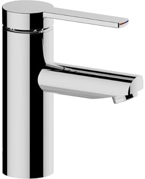KEUCO PLAN blå enspaksblandare 90 med verl. Handtagsspak, utan avloppsarmatur, projektion 107 mm, 53902170101, färg: aluminiumfinish