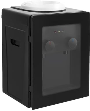 Dispenser per acqua calda e fredda da 550 W, 220 V, con coperchio antipolvere, riscaldamento elettrico rapido, erogatore di acqua da tavolo per 3,5 l, 5 l, 10 l e 18,9 l