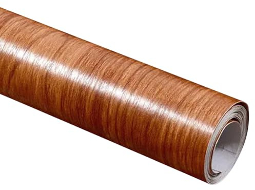 LKXHarleya Papel de contacto decorativo autoadhesivo impermeable, 80 cm x 3 m, papel tapiz de rayas de madera para gabinetes de baño, encimeras, muebles, 7