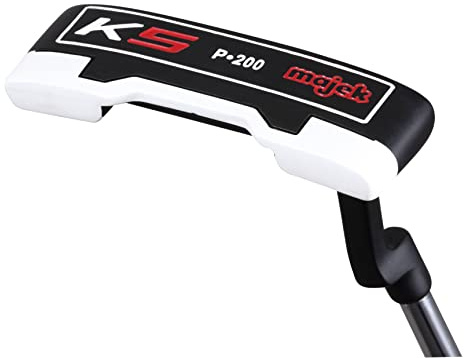 Majek K5 P-200 New Red and Black Off Set Blade Golf Putter Right Handed 33 Inches Precision Steel Shaft Senior Lady Flex Petite Length Perfect for Lining up Your Putts