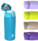 AORIN Trinkflasche Edelstahl 18/8, 350ml - Auslaufsicher Thermoskanne mit 2 Deckel, BPA-Frei Sportflasche, Trinkflasche Kinder Edelstahl für Sport, Schule, Outdoor