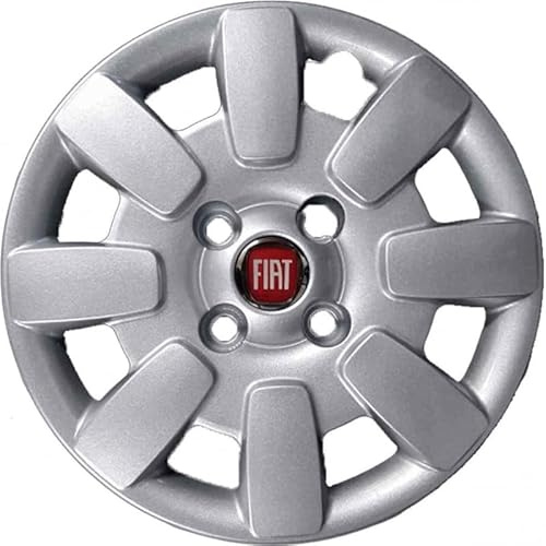 Kit de 4 enjoliveurs adaptables - pour Fiat Panda modèle 2010 - diamètre 13 - Non d'origine