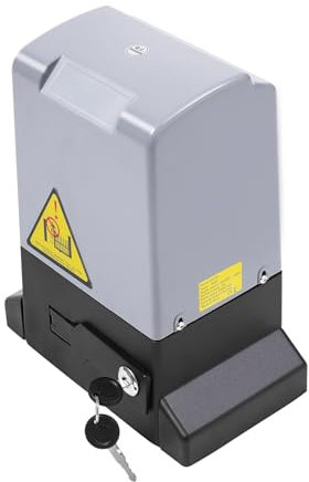 Elektrischer Schiebetorantrieb 750W Schiebetoröffner Toröffner mit 2 Fernbedienung für Tür Max 1200Kg (Ohne ZahnStangen)