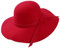 DELIMALI Fedora-Hüte für Damen, einfarbig, breite Krempe, Filz, Bowler-Schlapphut, Vintage-Schleife, Fedora-Hüte für Herbst und Winter, rot (a), Einheitsgröße