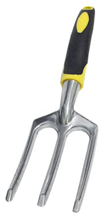 CIYODO Outil de Jardinage Inoxydable Fourchette de Plantation Ergonomique Râteau à Main pour Fleurs et Pot