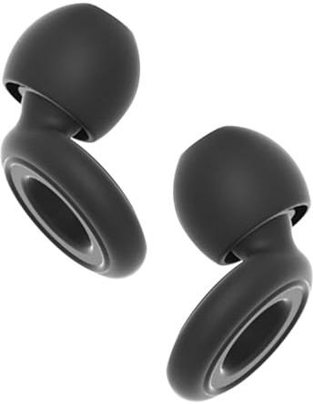 EDATOFLY Bouchons d'oreille – Réduction du Bruit de 26 dB, Pour le Sommeil, les Voyages, le Bruit, la sensibilité, la Protection auditive, avec étui de Voyage et 8 embouts (XS/S/M/L) – Noir nuit
