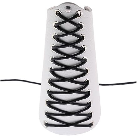 Manchettes médiévales à lacets pour homme - Style vintage pirate - Accessoires réglables - Pour le cyclisme, le travail, le cosplay, le cyclisme - Protection de l'avant-bras réglable, blanc, taille