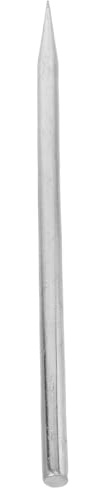 OUNONA Tige de Mise la Terre Galvanisée 30 Cm, Piquet Droit en Acier Galvanisé pour Protection Extérieure, Kit de Mise la Terre pour Clôtures Électriques et Antennes, Accessoire