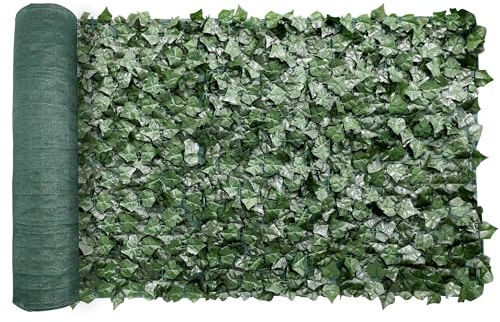 Windscreen4less 1PC 4' x 10' Artificial Faux Ivy Leaf Decorative Fence Screen Faux Leaves Fence Cover Wall Decoration for Outdoor Garden Patio Porch Deck Balcony Yard
