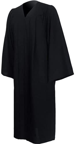 GraduatePro Toga Laurea Donna Uomo Tunica Università Costume Graduation Gown Vestito Diploma Carnevale Nero
