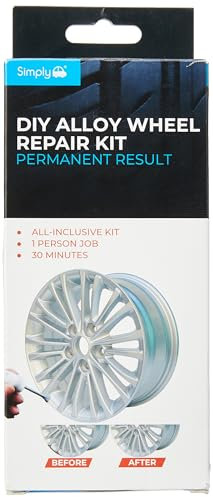 Simply AWRK1 Diy Alloy Wheel Repair Kit Permanent Result, Silver