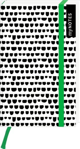 myNOTES Notizbuch A6: Black and White Patterns: Notebook small, blanko | Trendig unterwegs in Schwarz-Weiß: Ideal für Notizen unterwegs