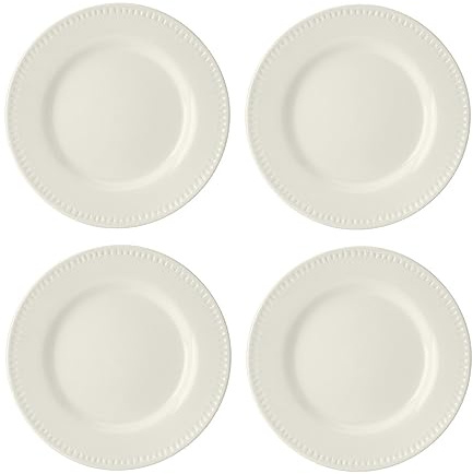MIKASA Cranborne 4pc Stoneware Side Plate Set, 21cm, Gift Boxed