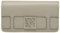 Armani Exchange Women's Essential, Susy, Metal Square Logo Bi-Fold Wallet, Pisco