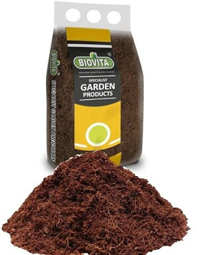 Kokosnussfasern für Blumenpflanzen 5L - Kokoserde für Pflanzen - Kokosfasern für Pflanzen, natürlich - Hochbeeterde, geeignet als Palmenerde, Erde für Zimmerpflanzen