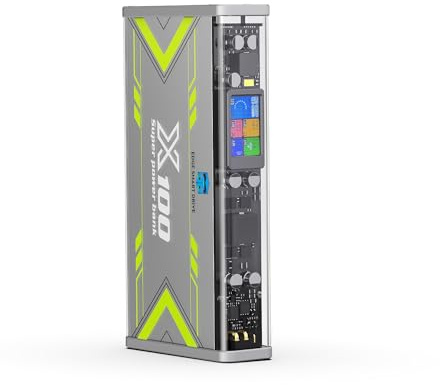 EDGE X100 315W 19400mAh 5V 3A Portable Power Bank Station, PD3.1 Fast Charger with IPS Screen, Multi-Device Charging for iPhone/iPad/DJI, Outdoor Battery Pack with Dual USB-C & XT30 Ports