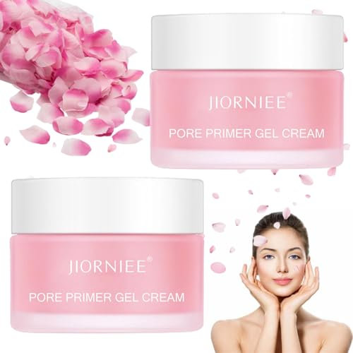 Face Primer, Make Up Primer for Face, Invisible Pore Faces Primers, Hydrating Faces Primers, Moisturizing Pore Minimizer Gel Cream, Foundation Smooth Skin Oil Control Refresh Radiance(2PCS)