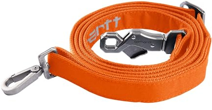 Carhartt Field Hundeleine, strapazierfähiges 600-Denier-Gewebe mit verstellbaren D-Ring-Metallbeschlägen, Hunter Orange, Größe L