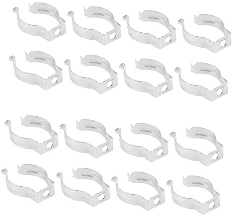 DIYEAH 100piezas Soportes Clip u Unids Soporte Tubo Luz Led Fluorescente Robusto y Duradero