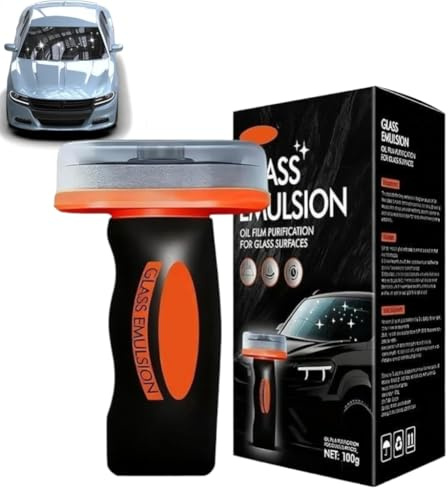 Nmes Nettoyant Pare Brise,Nmes Nettoyants à Main En émulsion De Verre Pour Voiture,Glass Emulsion,Film D'huile Pour Pare-Brise Et Retrait D'empreintes Digitales Pour Vitres De Voiture,Surfaces Verre