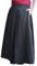 Battle-Merchant Mittelalterlicher Rock Damen Baumwolle | bodenlang und weit ausgestellt in div Farben S-XXL | Mittelalter LARP Kleidung Magd Wikinger (Schwarz, M)