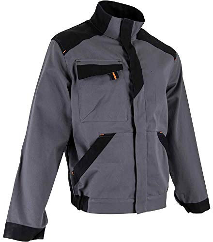 LMA Workwear 2257 BRASURE Veste bicolore avec plusieurs poches, taille L, gris/noir