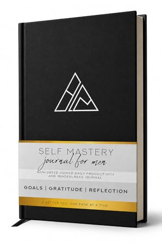 Self-Mastery Journal for Men - Gratitude Journals – 5 Minute Journal - Reflection Manifestation Journals for Mindfulness – Self Care Journal – Goal / Guided Gratitude Journal for Women & Men