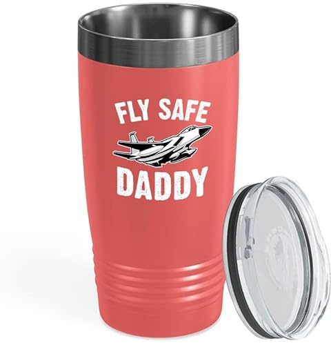 Aircraft Pilot Coral Viking Tumbler 20oz - Take Me To Bed - Funny Military Captain Airlines Flight Attendant Aerospace Fly Aviator Heliport Jet