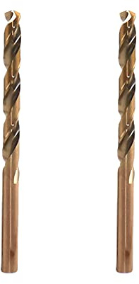 2pcs 5mm M35 HSS Cobalt Drill Bits Set Metal Jobber Length Twist Drill Bits for Drilling on Stainless Steel (5 mm)