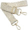 Verstellbarer Schultergurt für Taschen Beige Weiß, Taschengurte zum Wechseln, Taschengurt Breit mit Karabiner Gold, 80-130 cm Tragegurt Tasche für Damen Schulterriemen, Handtasche, 3.8cm, 1205