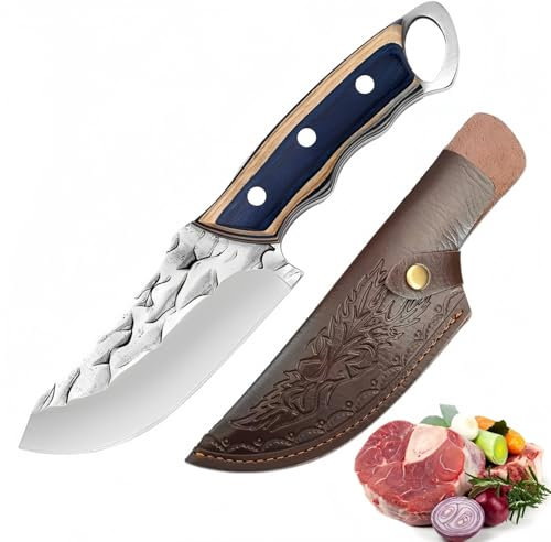 Japanese Chef Knife,High Carbon Steel Meat Kitchen Knives with Wood Handle for Kitchen and Restaurant Cooking