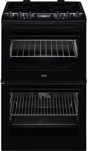 AEG CCX1530ACB Double Oven Electric Cooker with Ceramic Hob - Black - A/A Rated