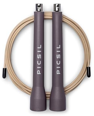PICSIL ABS Hopprep – Justerbart Speed Rope i Stål med Ergonomiska Grepp, 360° Vridning och Hög Hastighet – Perfekt för Cross Training, Fitness och Double Unders