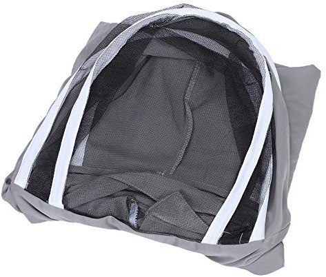 Cocoarm Veste de Voile de Protection pour Apiculture, efficacité Améliorée, Protection Complète du Visage avec un Matériau Confortable, Portable et Robuste pour un Port Facile (GREY)