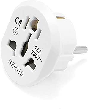 Världsomspännande universell strömadapter EU Plug Adapter Universal Travel Adapter 1 6A 250V EU Konverteringsuttag AU US UK CN till EU Vägguttag AC CE Internationell nätadapter reseplugg