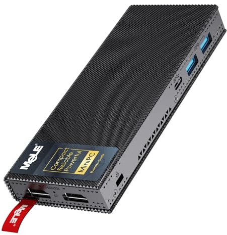 Mele PCG02 Pro Fanless Mini PC Stick, N5105 8GB 256GB, Micro computer USB PD3.0, doppio HDMI Ethernet Gigabit BT5.1 Piccola scrivania per ufficio aziendale, IoT industriale, media in casa