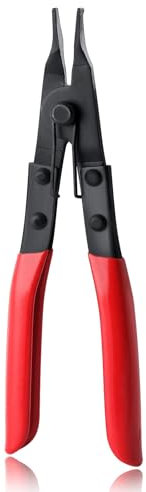 GOLD DEER Pince à anneau de verrouillage à pointe angulaire, pince à anneau de verrouillage, pince à anneau de retenue à bec plat, pince d'ouverture d'anneau, pince spéciale pour circlips pour boîtes