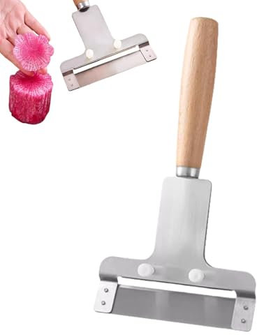 Utensile da taglio ravanello, strumento per intaglio ravanello, decorazione per piatti principianti, strumento per macinare la frutta, placcatura di cucina, utensili da cucina creativi, strumento di