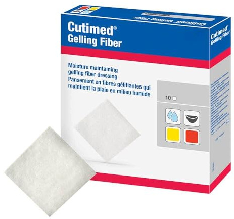 CUTIMED Gelling Fiber Kom.5x5 cm Hydrofaserverband 10 St