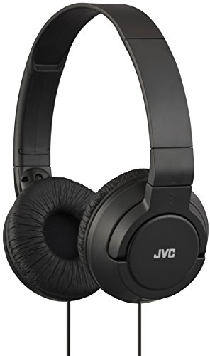 JVC HA-S180-B-E - Auriculares de Diadema Cerrados con Cable de 1,2m. Sistema Deep Bass. Color Negro.