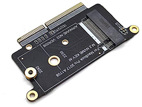 V VOILA REVE M.2 NVMe SSD Adapterkarte für Upgrade 13 Zoll MacBook Pro A1708 Non-Touch Bar Modelle Ende 2016 Mitte 2017 - Anschluss 22 + 34 Punkt