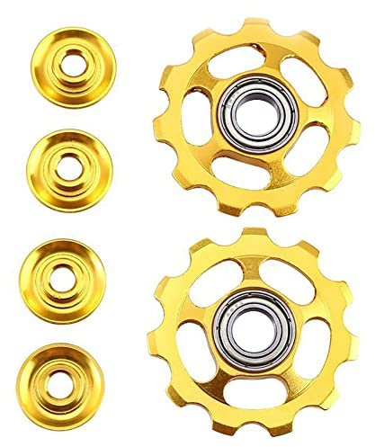 Riloer 11T Deragliatore MTB in Lega di Alluminio, Deragliatore da Strada, Guida a Rullo, Tensionatore, Accessori per Bicicletta