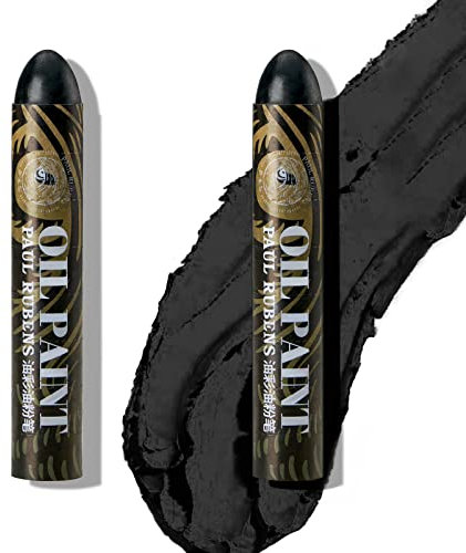 Paul Rubens Grand Black Oil Pastels 2 Stück, Künstler, weiche Ölpastellfarben, lebendig und cremig, Pastellkreide, Kunstbedarf für Künstler, Anfänger, Studenten, Kunstmalerei, Zeichnen…