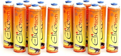 SMH LINE® 8x 600ml Universal Gaskartusche f. Camping Gaskocher Unkrautbrenner Gasbrenner Mix Propan Butan 7/16 Eurogewinde EN417 Schraubkartusche Schraubventil Abflämmgerät Lötbrenner